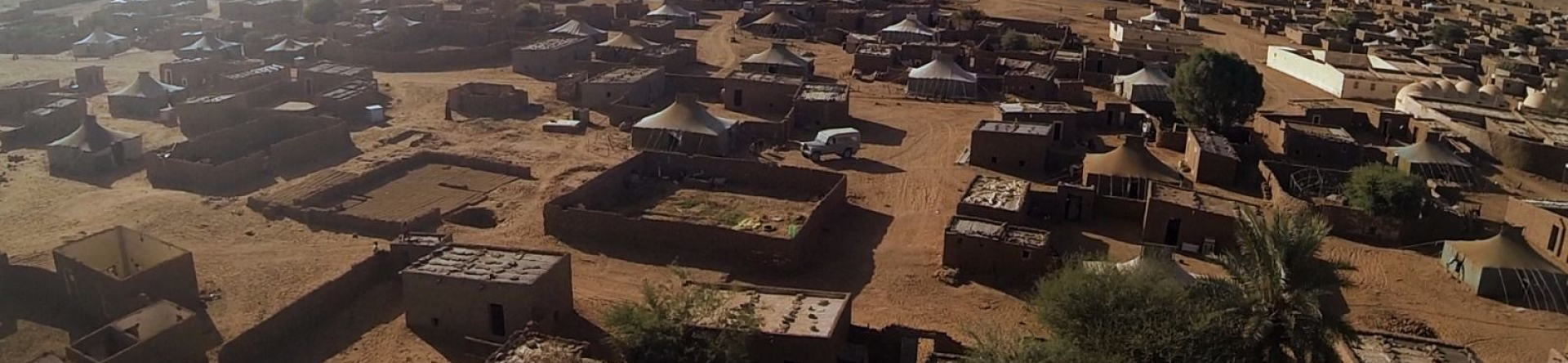 Fotografia de los campamentos de personas refugiadas en Tindouf